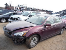 2008 HONDA ACCORD LX MAROON 4DR 2.4L AT A17594